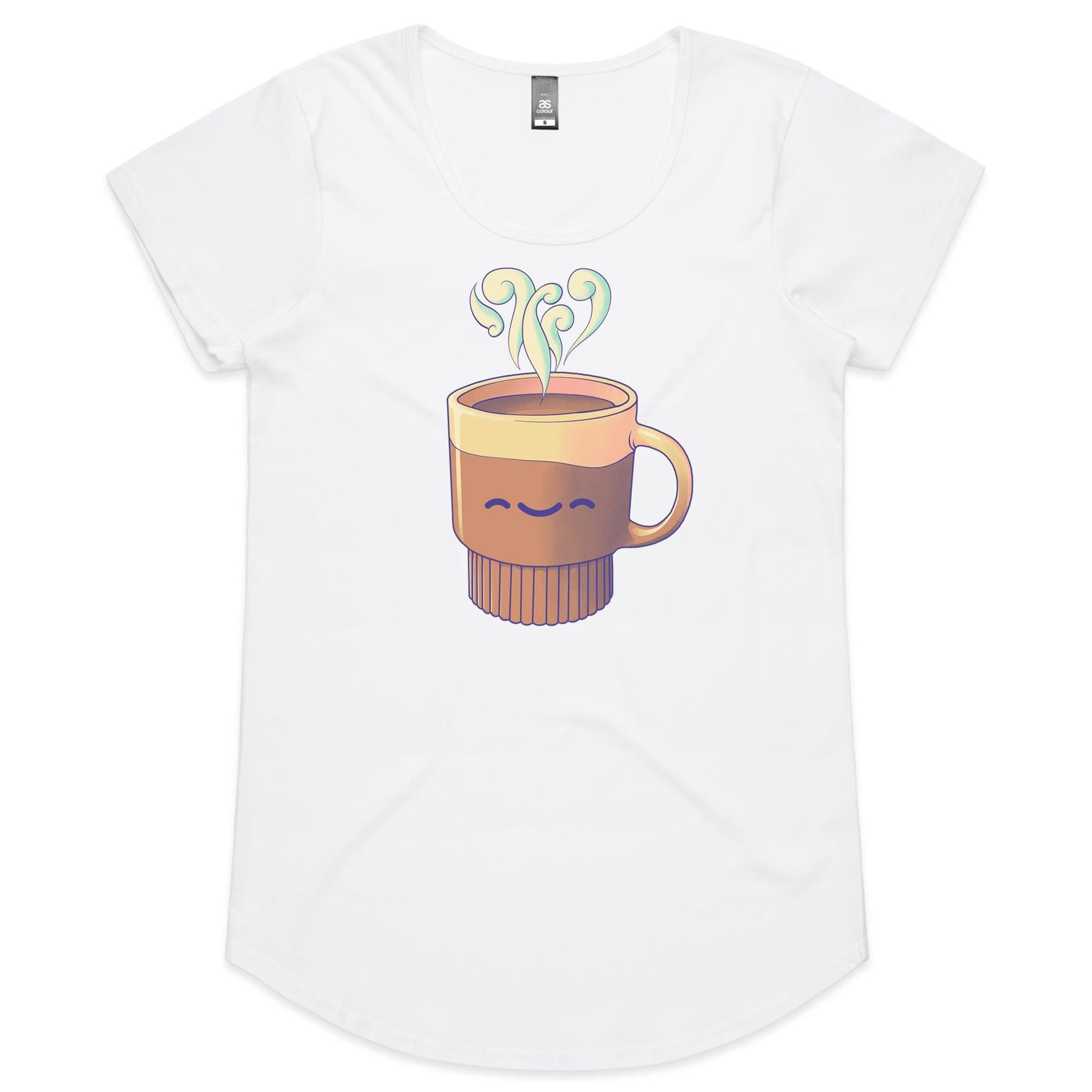Recreational Mug Use - Women's Scoop Tee- Cool Graphic T-Shirts- Retro T-Shirts - Nostalgia Threads