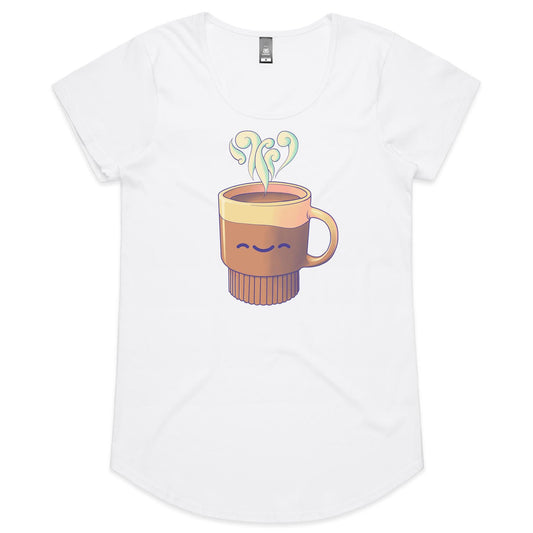 Recreational Mug Use - Women's Scoop Tee- Cool Graphic T-Shirts- Retro T-Shirts - Nostalgia Threads