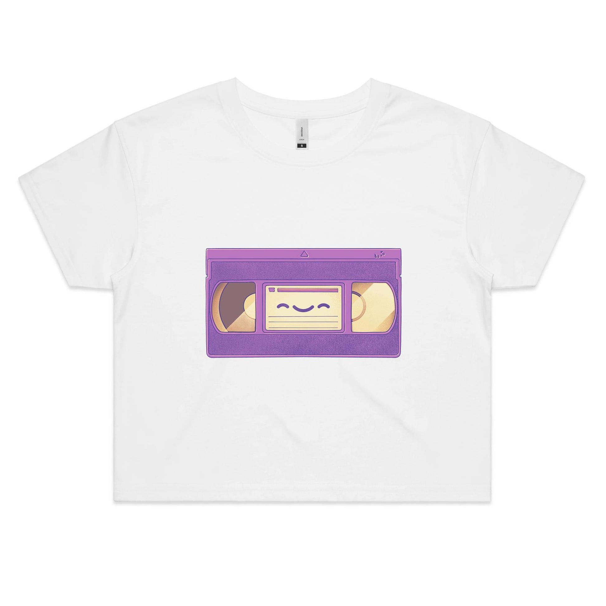 The Tapes of Wrath - Women's Crop Tee- Cool Graphic T-Shirts- Retro T-Shirts - Nostalgia Threads