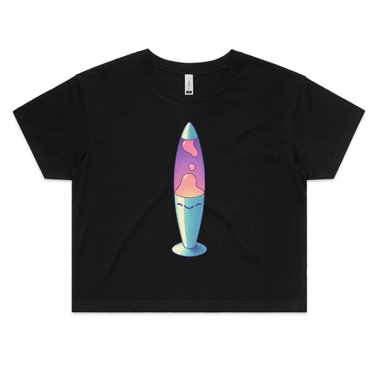 Glow Your Own Trumpet - Women's Crop Tee- Cool Graphic T-Shirts- Retro T-Shirts - Nostalgia Threads