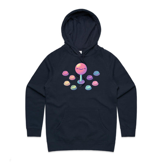 Be Arcade, Be Very Arcade - Women's Hoodie- Cool Graphic T-Shirts- Retro T-Shirts - Nostalgia Threads