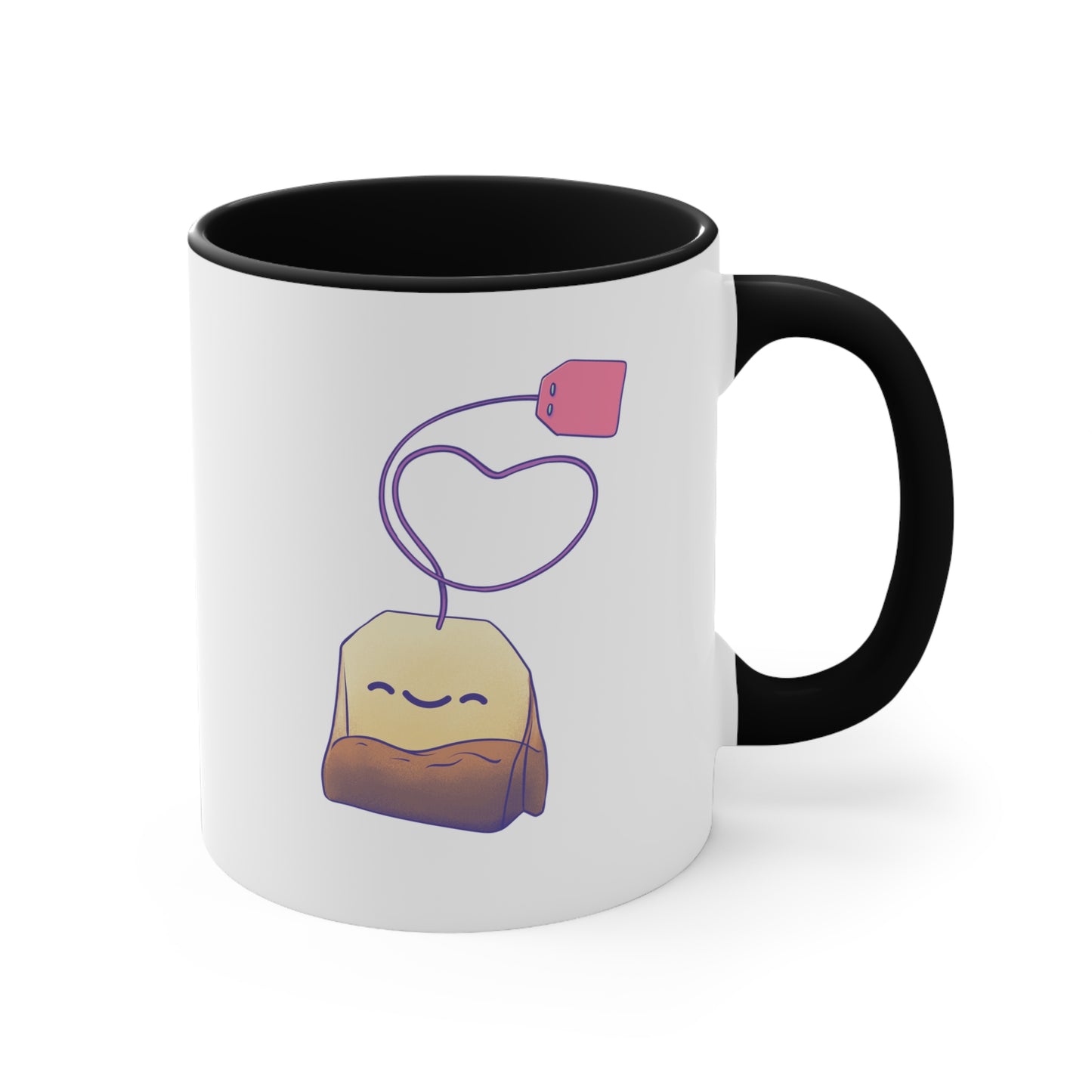 Tea Mug - Colourful Accent 'Footloose & Fancy Tea'