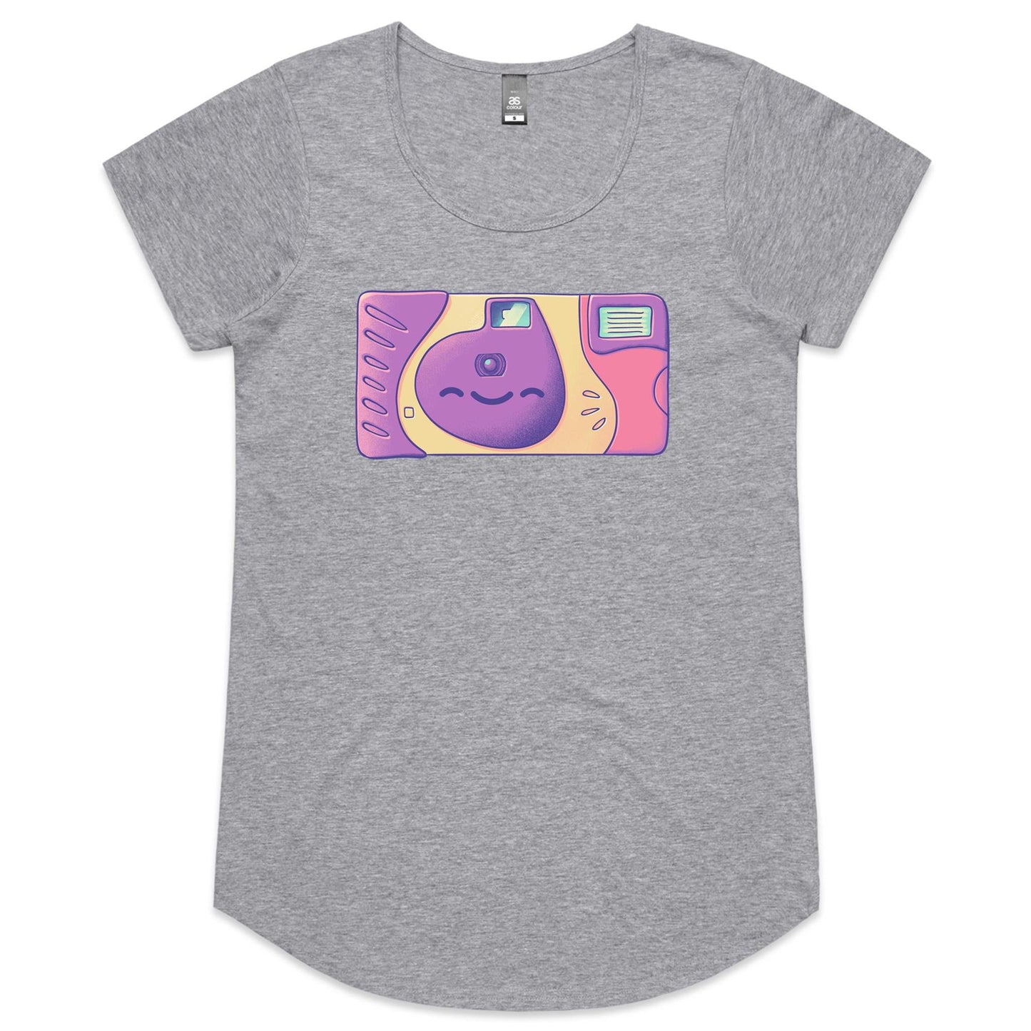 Lens with Benefits - Women's Scoop Tee- Cool Graphic T-Shirts- Retro T-Shirts - Nostalgia Threads