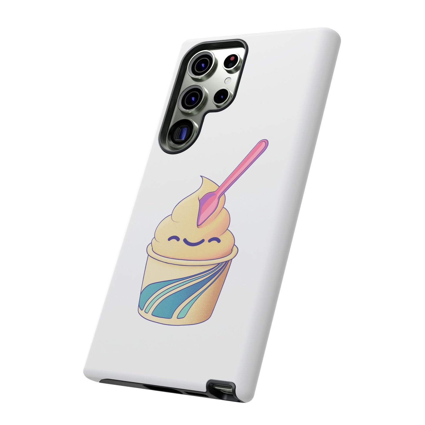 Cute Ice Cream Phone Case, Soft Serve Cup Cover, Fun Gift for Ice Cream Lovers, Summer Vibe Accessory, Adorable Cell Phone Protection