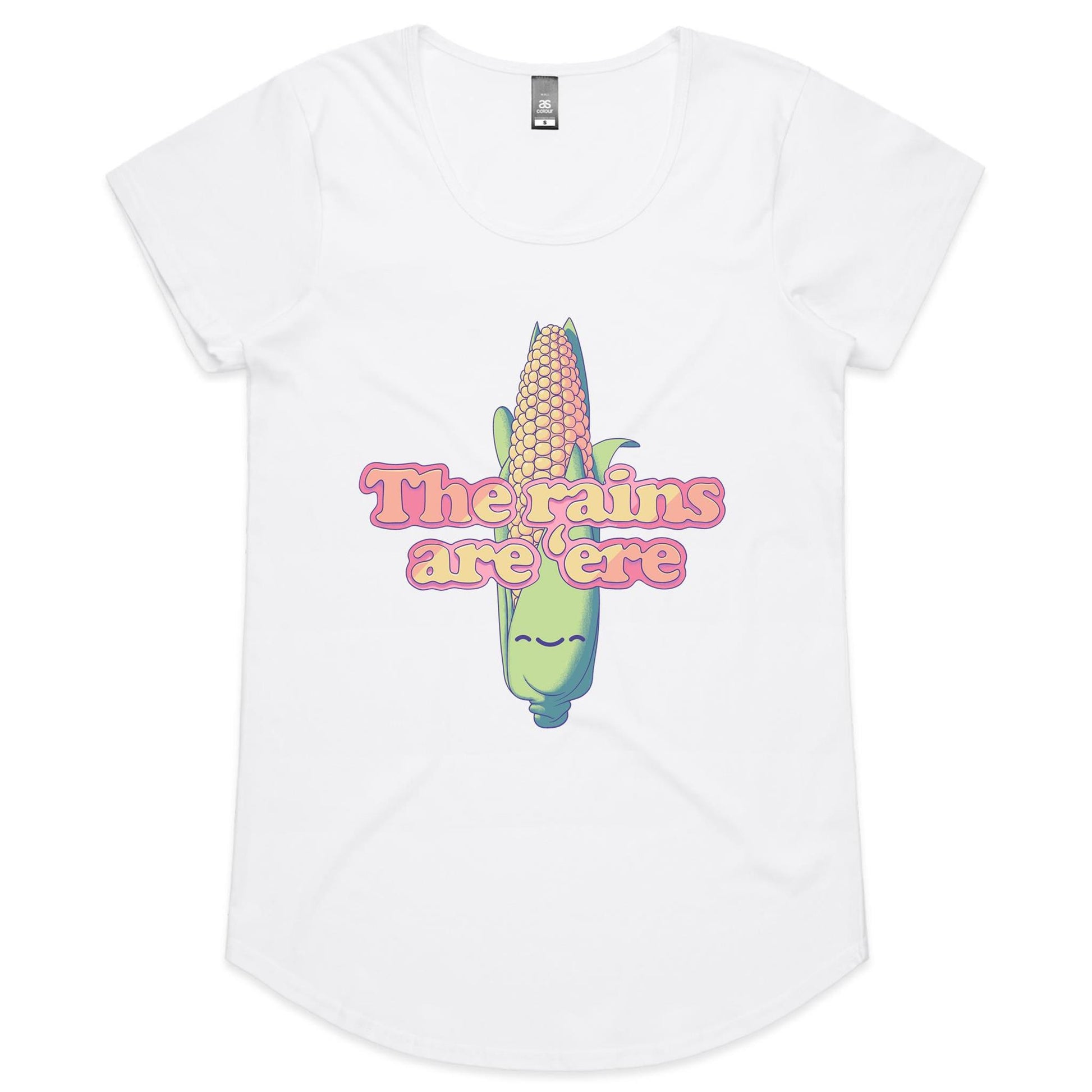 Calm before the Corn - Women's Scoop Tee- Cool Graphic T-Shirts- Retro T-Shirts - Nostalgia Threads