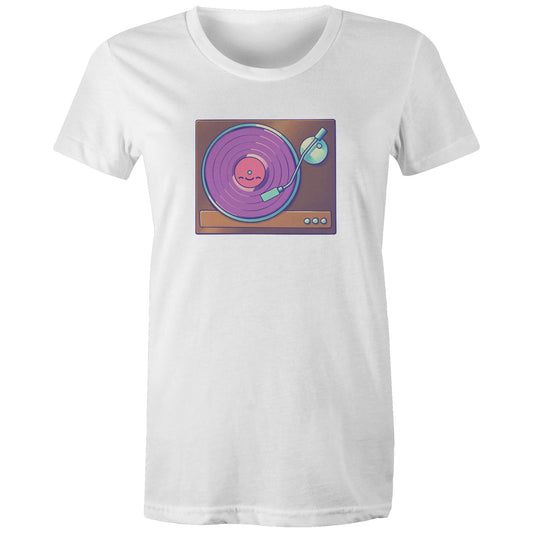 Vinyl Resting Place - Women's Tee- Cool Graphic T-Shirts- Retro T-Shirts - Nostalgia Threads