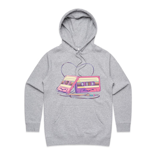 The Tape of Things to Come - Women's Hoodie- Cool Graphic T-Shirts- Retro T-Shirts - Nostalgia Threads