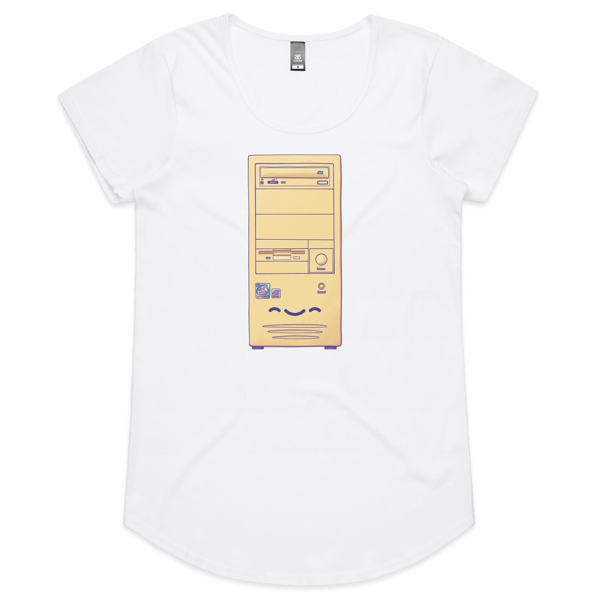 In the Final Tower - Women's Scoop Tee- Cool Graphic T-Shirts- Retro T-Shirts - Nostalgia Threads