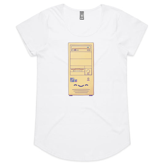 In the Final Tower - Women's Scoop Tee- Cool Graphic T-Shirts- Retro T-Shirts - Nostalgia Threads