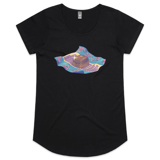 Sweet Around the Bush - Women's Scoop Tee- Cool Graphic T-Shirts- Retro T-Shirts - Nostalgia Threads