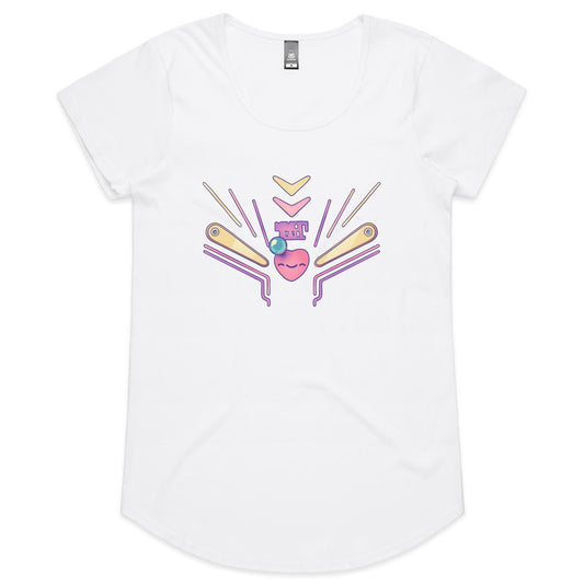 By the Pin of your Teeth - Women's Scoop Tee- Cool Graphic T-Shirts- Retro T-Shirts - Nostalgia Threads