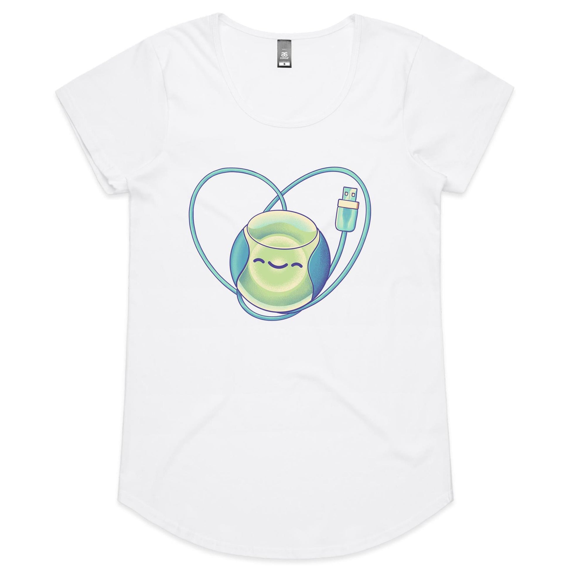 Gouda for Productivity - Women's Scoop Tee- Cool Graphic T-Shirts- Retro T-Shirts - Nostalgia Threads