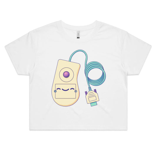 Ball of the Wild - Women's Crop Tee- Cool Graphic T-Shirts- Retro T-Shirts - Nostalgia Threads