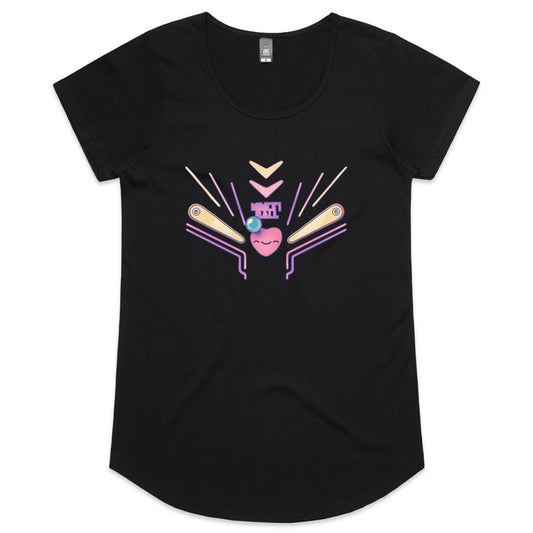 By the Pin of your Teeth - Women's Scoop Tee- Cool Graphic T-Shirts- Retro T-Shirts - Nostalgia Threads