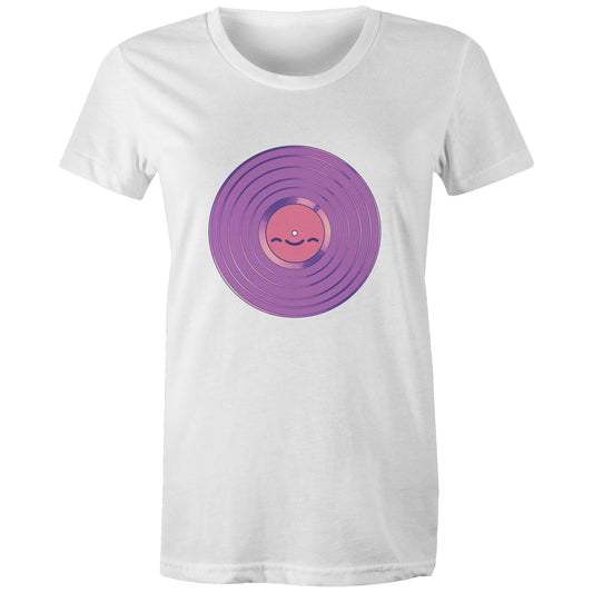 Space, the Vinyl Frontier - Women's Tee- Cool Graphic T-Shirts- Retro T-Shirts - Nostalgia Threads