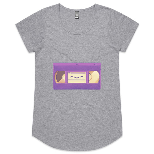 The Tapes of Wrath - Women's Scoop Tee- Cool Graphic T-Shirts- Retro T-Shirts - Nostalgia Threads