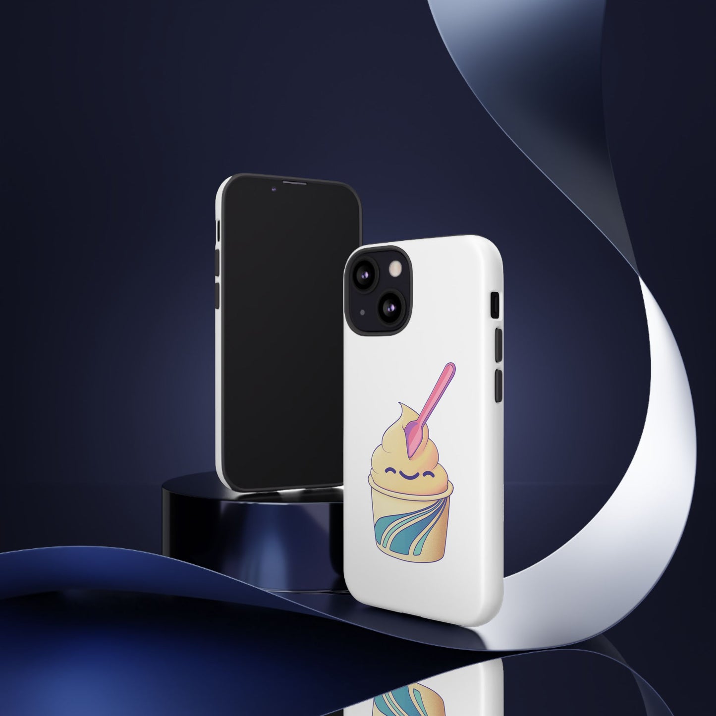 Cute Ice Cream Phone Case, Soft Serve Cup Cover, Fun Gift for Ice Cream Lovers, Summer Vibe Accessory, Adorable Cell Phone Protection