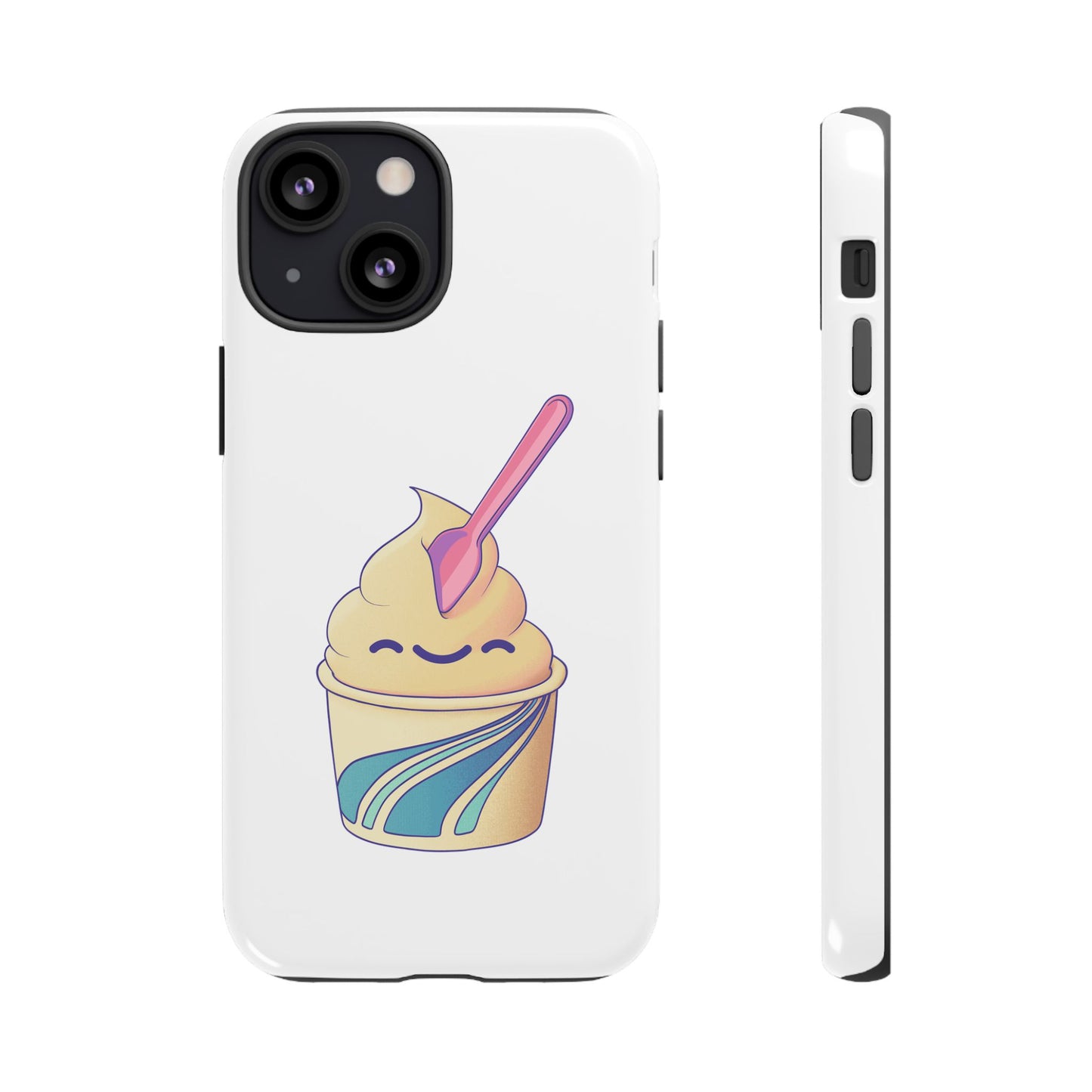 Cute Ice Cream Phone Case, Soft Serve Cup Cover, Fun Gift for Ice Cream Lovers, Summer Vibe Accessory, Adorable Cell Phone Protection