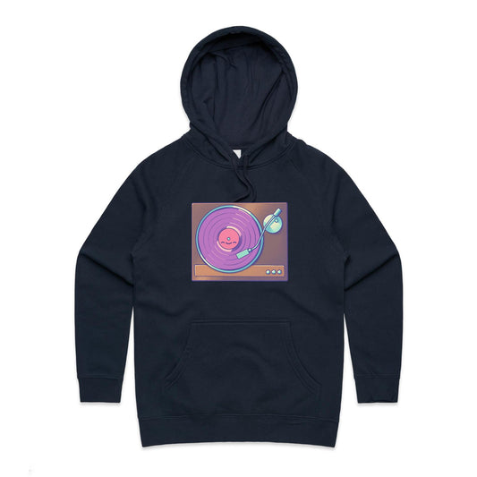 Vinyl Resting Place - Women's Hoodie- Cool Graphic T-Shirts- Retro T-Shirts - Nostalgia Threads
