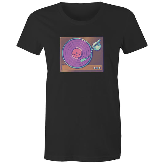 Vinyl Resting Place - Women's Tee- Cool Graphic T-Shirts- Retro T-Shirts - Nostalgia Threads