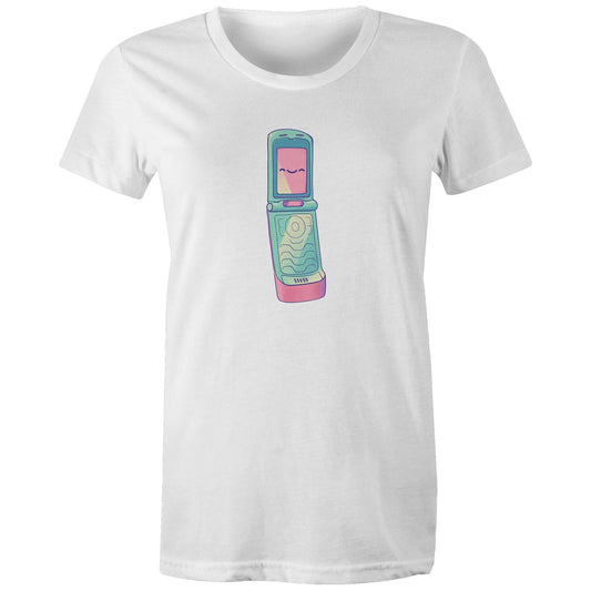 Stiff Upper Flip - Women's Tee- Cool Graphic T-Shirts- Retro T-Shirts - Nostalgia Threads