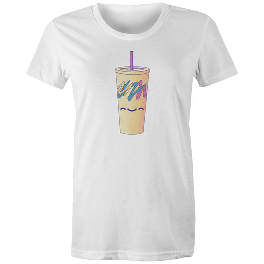 Running Cup That Hill - Women's Organic Tee- Cool Graphic T-Shirts- Retro T-Shirts - Nostalgia Threads
