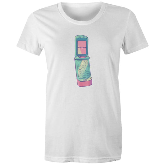Stiff Upper Flip - Women's Organic Tee- Cool Graphic T-Shirts- Retro T-Shirts - Nostalgia Threads