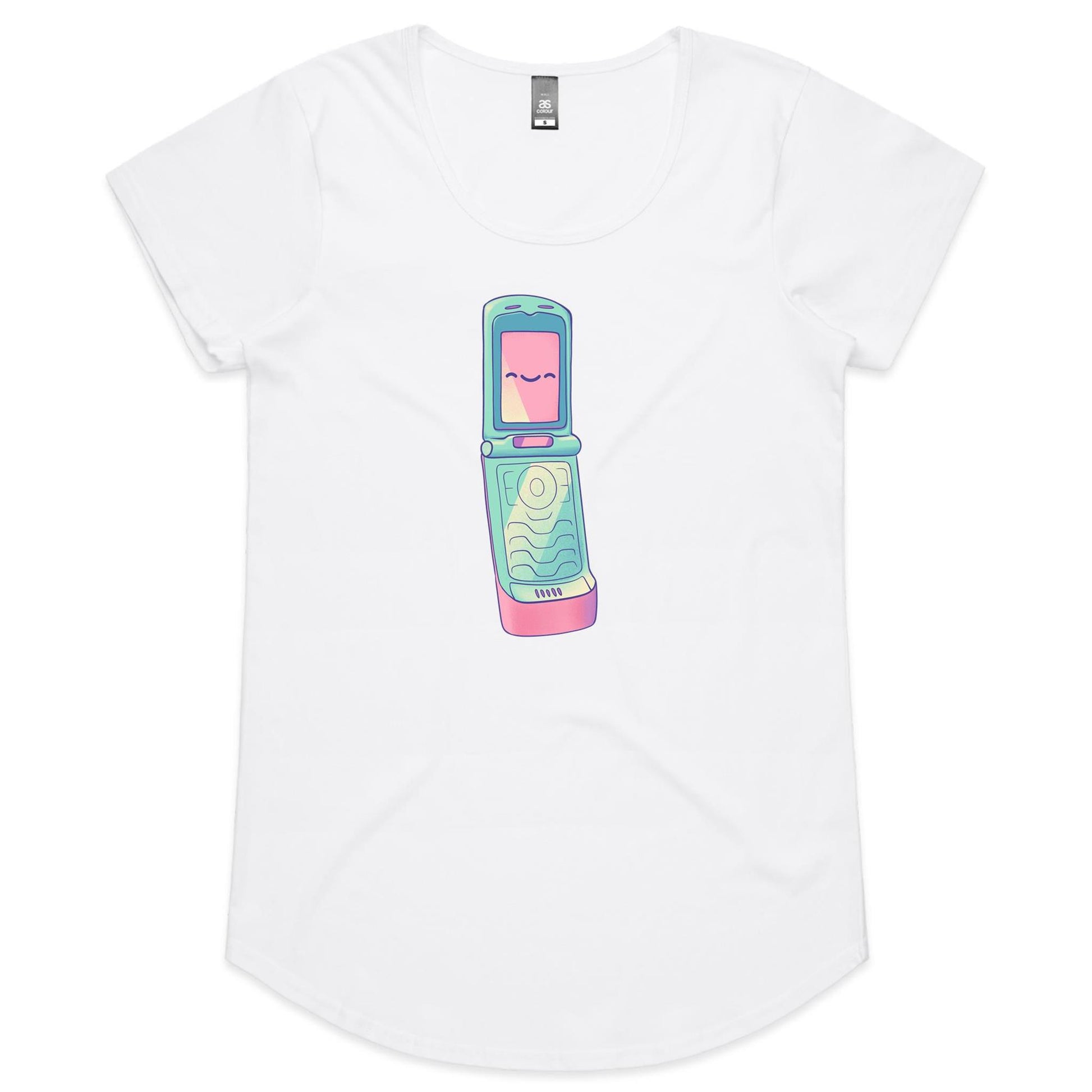 Stiff Upper Flip - Women's Scoop Tee- Cool Graphic T-Shirts- Retro T-Shirts - Nostalgia Threads