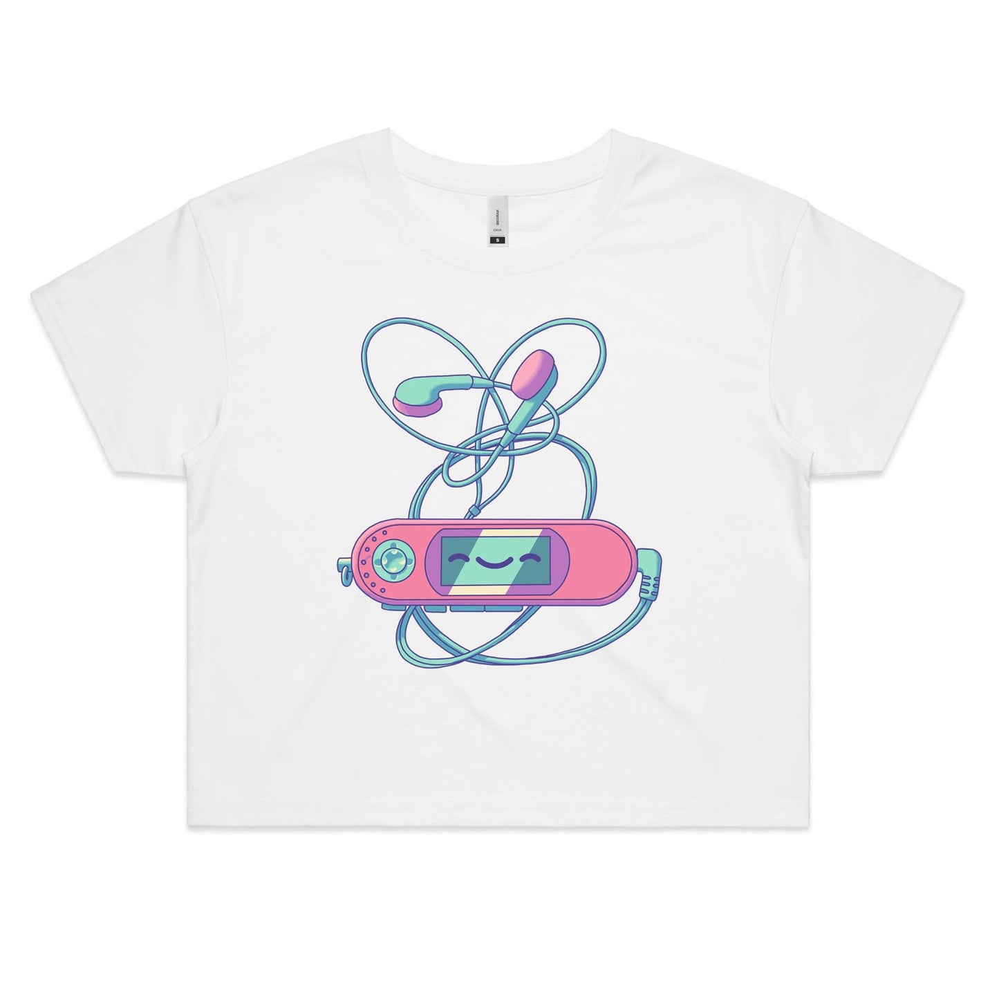 Mp3 & Easy - Women's Crop Tee