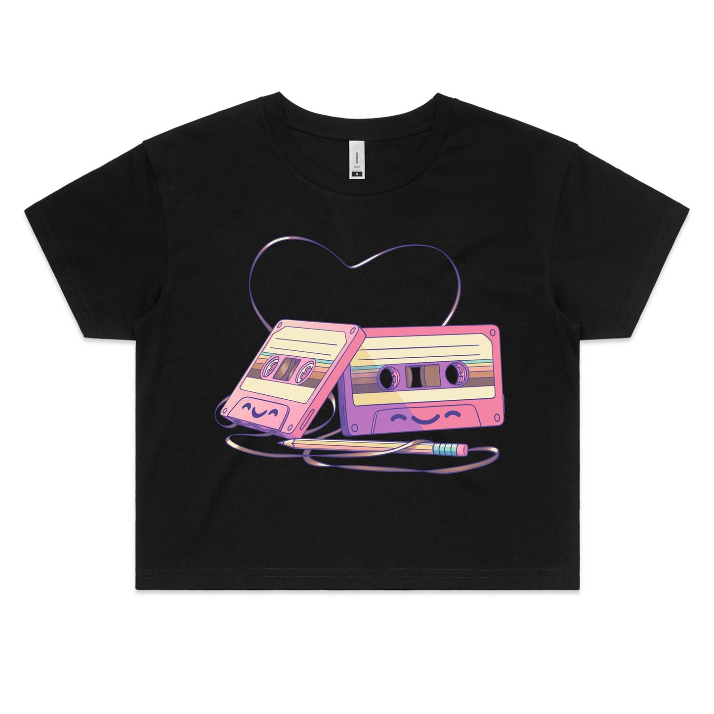 The Tape of Things to Come - Women's Crop Tee