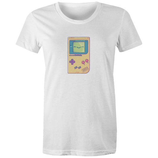 update alt-text with template Glad you Game - Women's Organic Tee- Cool Graphic T-Shirts- Retro T-Shirts - Nostalgia Threads