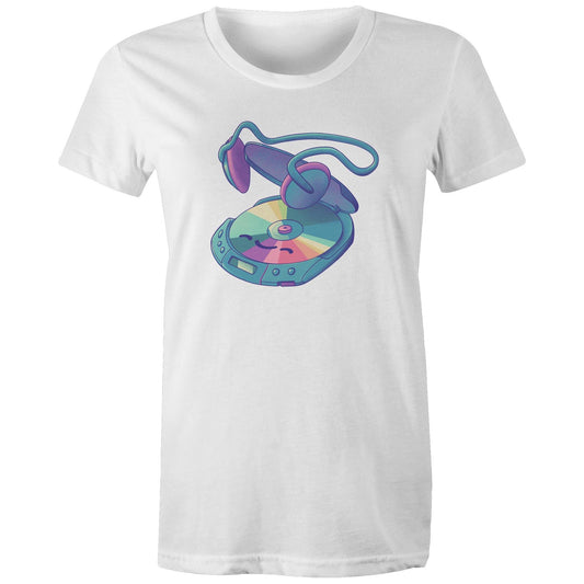 Going for a Disc Walk - Women's Tee- Cool Graphic T-Shirts- Retro T-Shirts - Nostalgia Threads