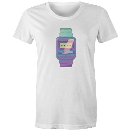 Optimus Time - Women's Tee- Cool Graphic T-Shirts- Retro T-Shirts - Nostalgia Threads
