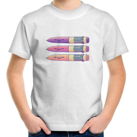 Hard to Pen Down - Kids Tee- Cool Graphic T-Shirts- Retro T-Shirts - Nostalgia Threads