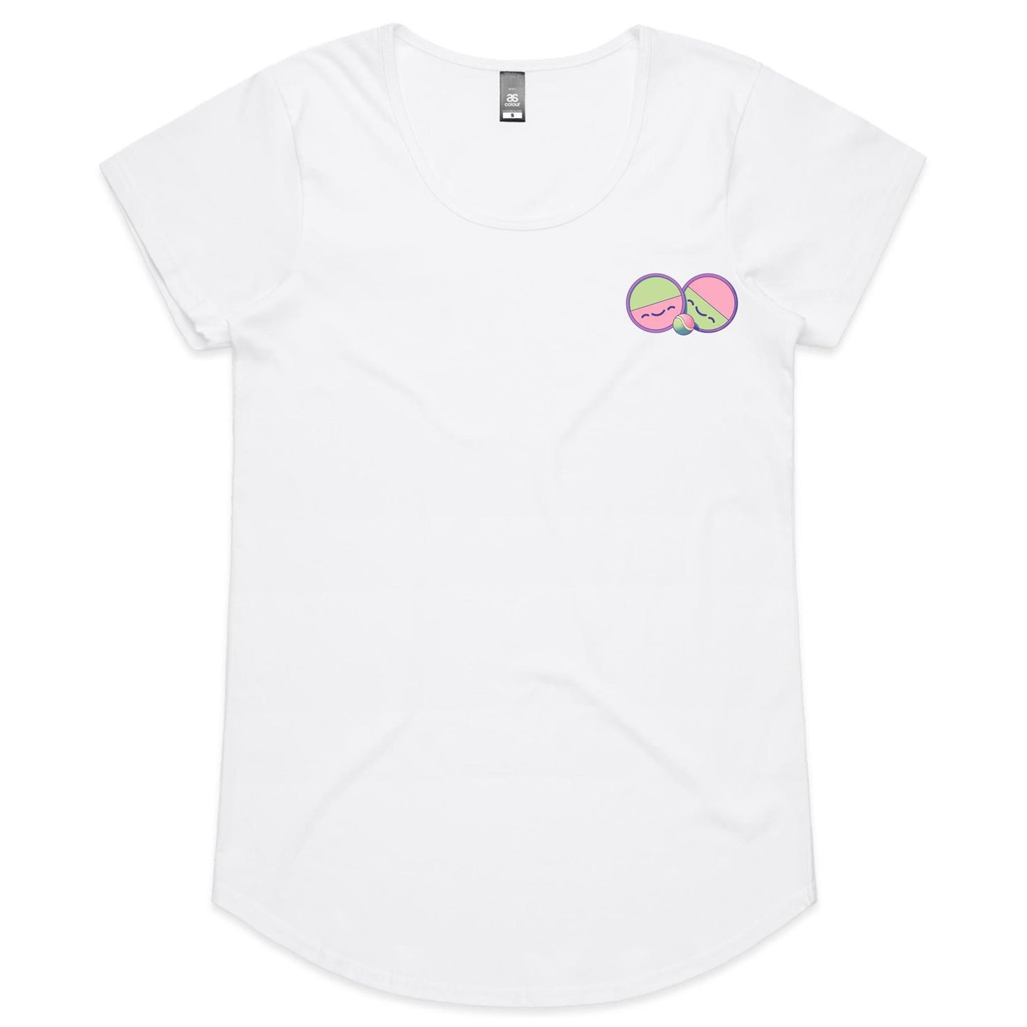 update alt-text with template Joined at the Grip - Women's Scoop Tee- Cool Graphic T-Shirts- Retro T-Shirts - Nostalgia Threads