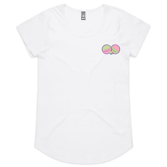 update alt-text with template Joined at the Grip - Women's Scoop Tee- Cool Graphic T-Shirts- Retro T-Shirts - Nostalgia Threads