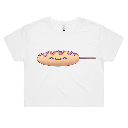 Stick Fury - Women's Crop Tee- Cool Graphic T-Shirts- Retro T-Shirts - Nostalgia Threads