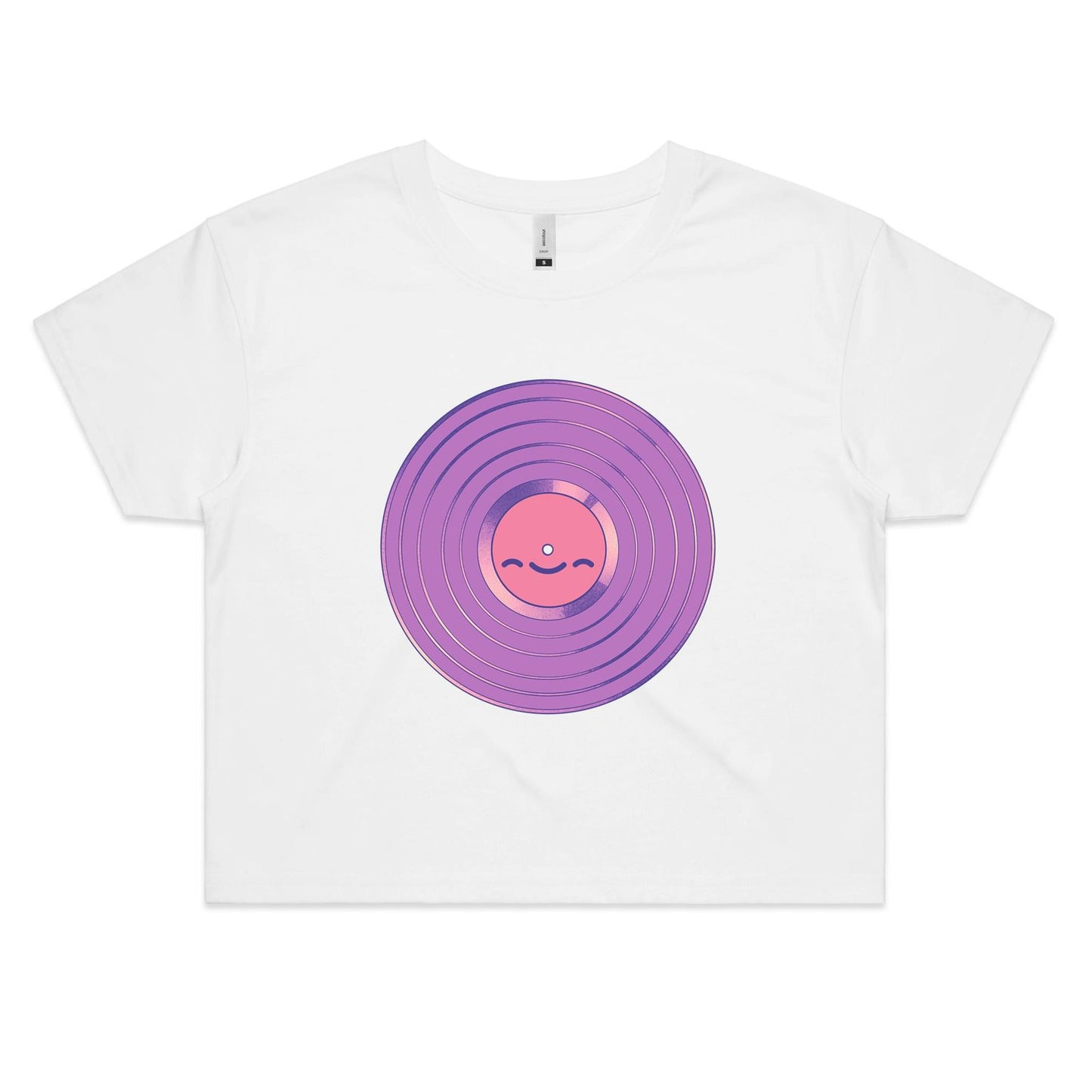 Space, the Vinyl Frontier - Women's Crop Tee