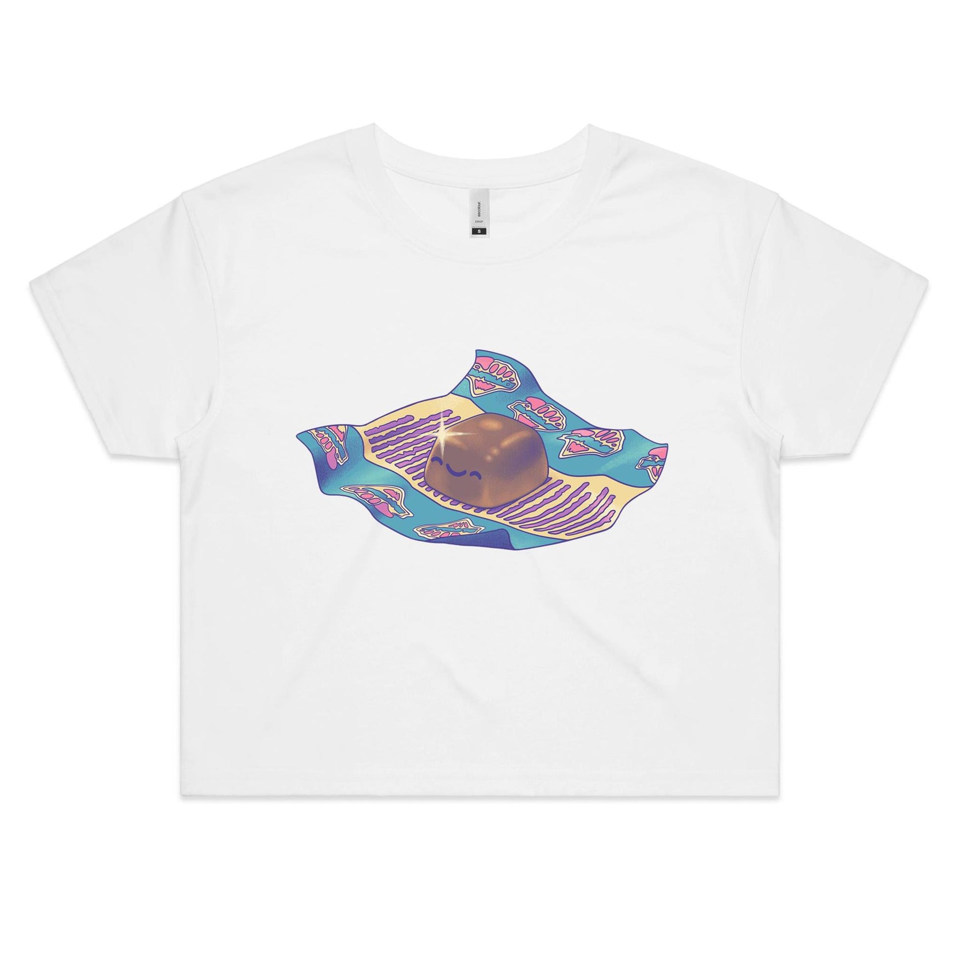 Sweet Around the Bush - Women's Crop Tee- Cool Graphic T-Shirts- Retro T-Shirts - Nostalgia Threads