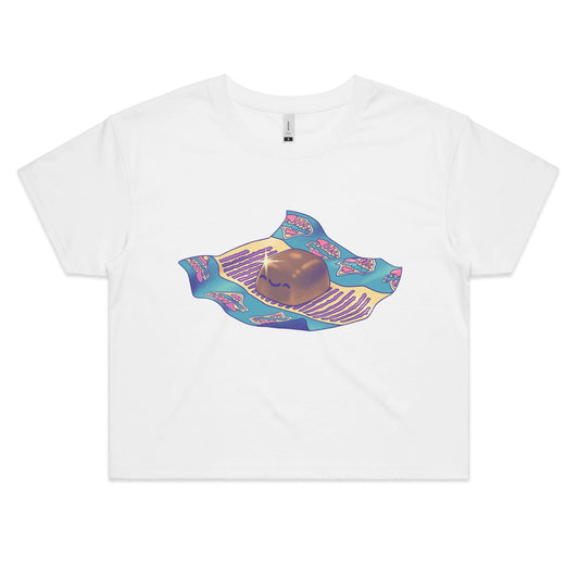 Sweet Around the Bush - Women's Crop Tee- Cool Graphic T-Shirts- Retro T-Shirts - Nostalgia Threads