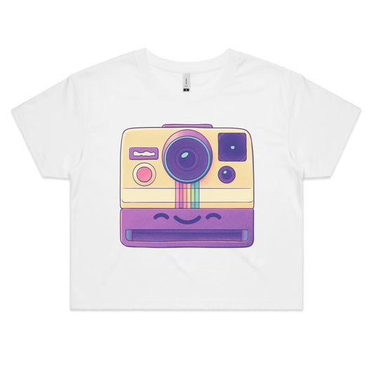 Shake Lively - Women's Crop Tee- Cool Graphic T-Shirts- Retro T-Shirts - Nostalgia Threads