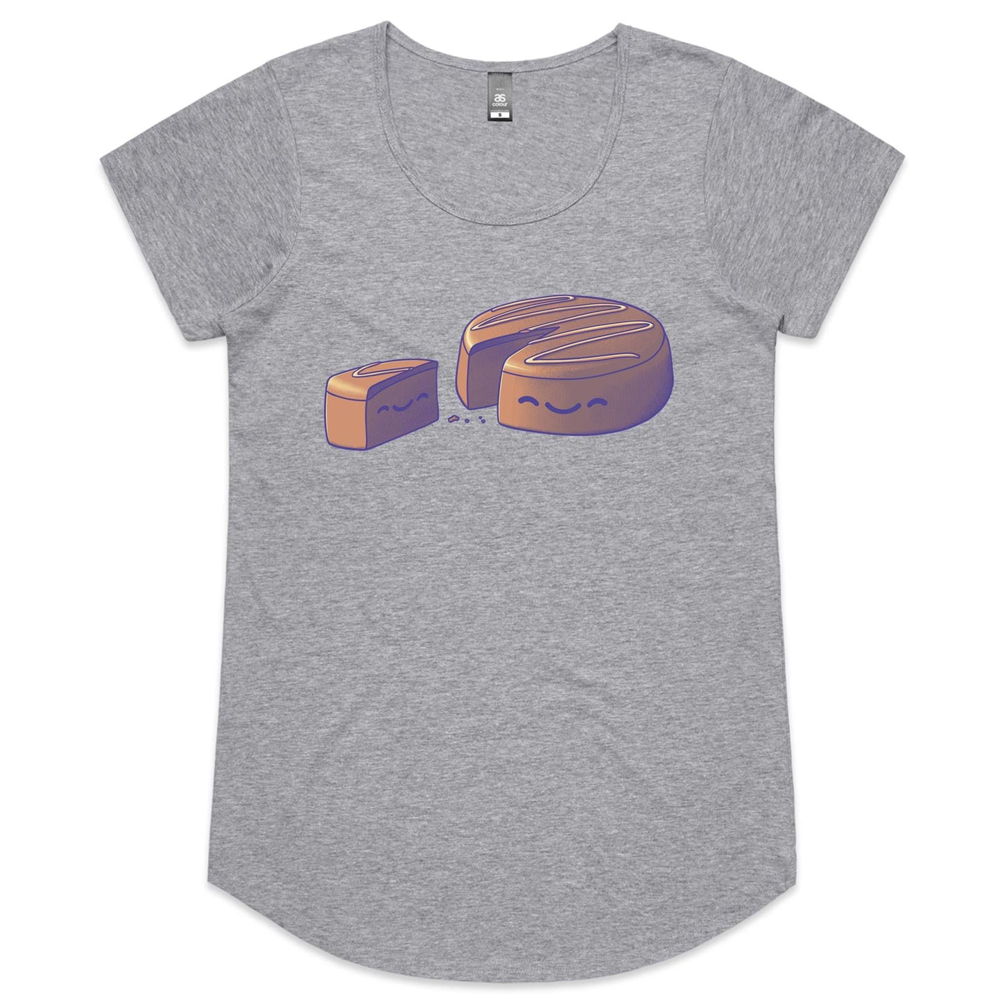For Old Times' Cake - Women's Scoop Tee- Cool Graphic T-Shirts- Retro T-Shirts - Nostalgia Threads
