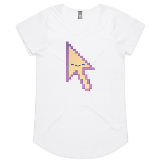 Point Yourself into a Corner - Women's Scoop Tee- Cool Graphic T-Shirts- Retro T-Shirts - Nostalgia Threads