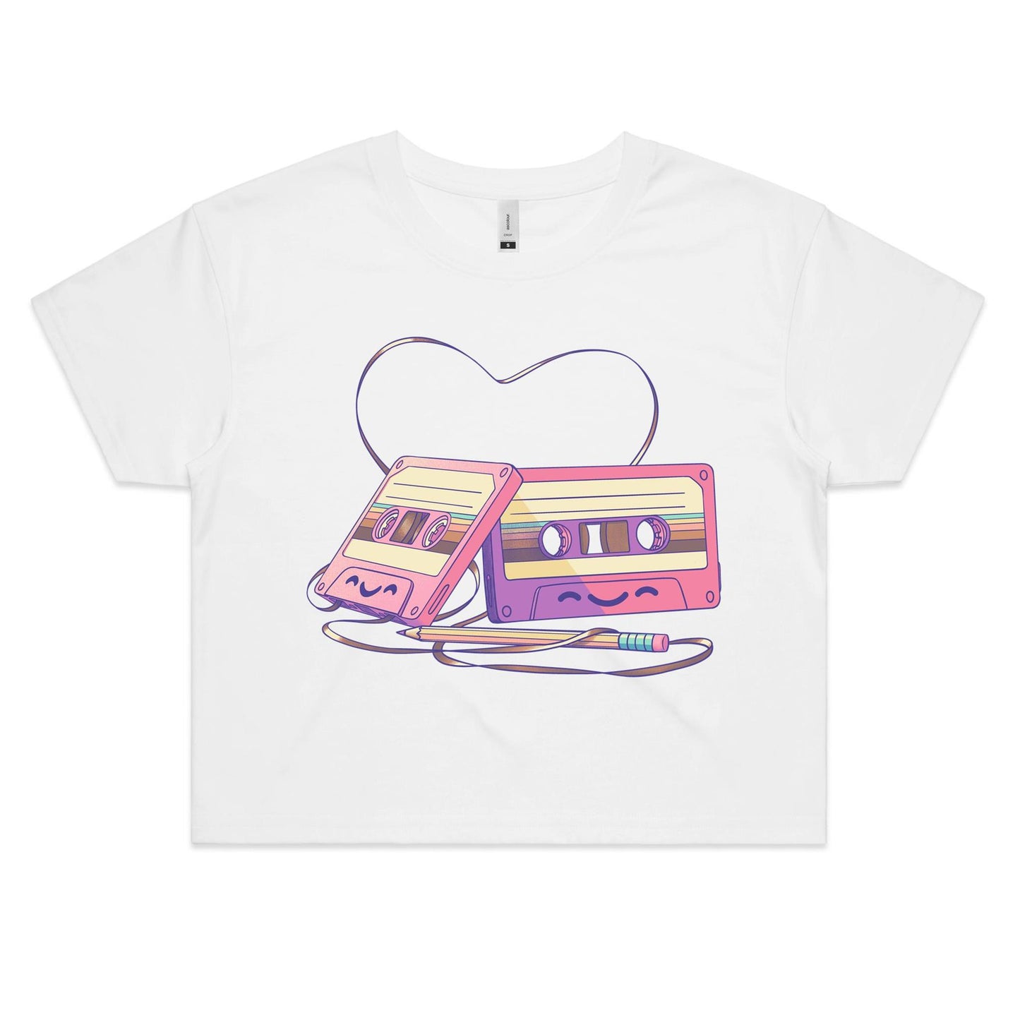 The Tape of Things to Come - Women's Crop Tee