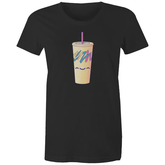 Running Cup That Hill - Women's Organic Tee- Cool Graphic T-Shirts- Retro T-Shirts - Nostalgia Threads