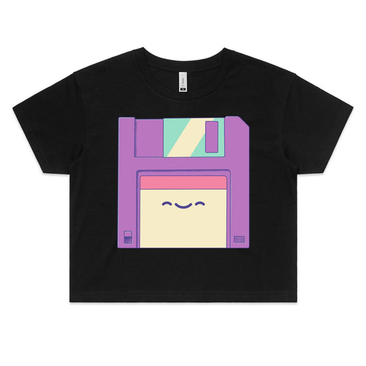 Every Tom, Disk & Harry - Women's Crop Tee- Cool Graphic T-Shirts- Retro T-Shirts - Nostalgia Threads