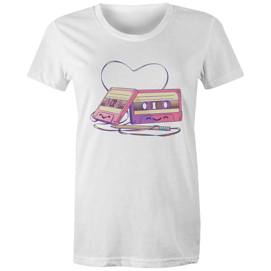 The Tape of Things to Come - Women's Tee- Cool Graphic T-Shirts- Retro T-Shirts - Nostalgia Threads