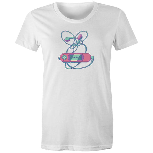 Mp3 & Easy - Women's Tee- Cool Graphic T-Shirts- Retro T-Shirts - Nostalgia Threads