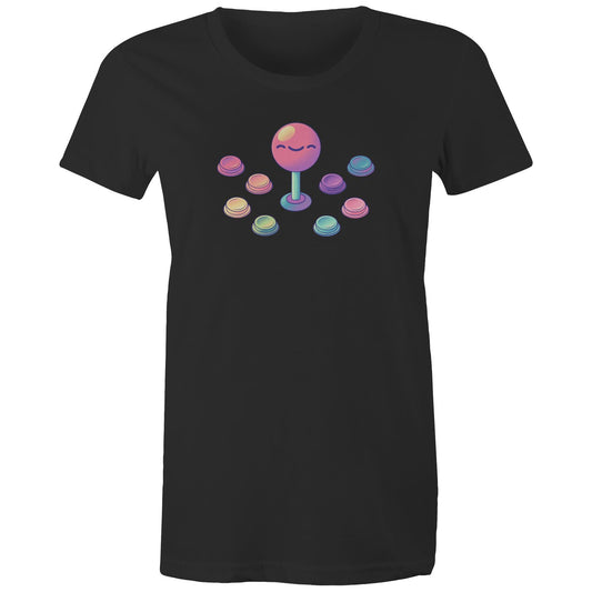 Be Arcade, Be Very Arcade - Women's Organic Tee- Cool Graphic T-Shirts- Retro T-Shirts - Nostalgia Threads