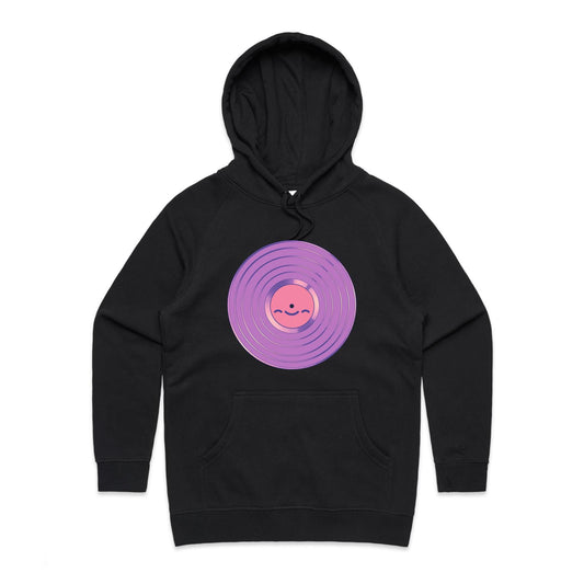 Space, the Vinyl Frontier - Women's Hoodie- Cool Graphic T-Shirts- Retro T-Shirts - Nostalgia Threads